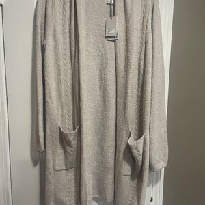 Barefoot Dreams Cozychic Lite Essential cable cardigan
